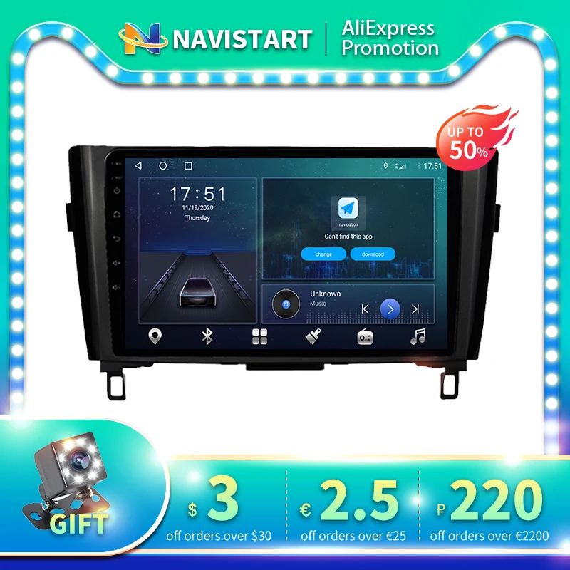 

2 Din Android 10 Car Radio For Nissan X-Trail Qashqai J11 2013-2016 Android Auto Video GPS Navigation No DVD Player With DSP 4G