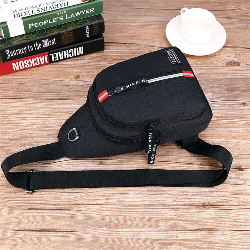 Сумки через плечо нагрудная сумка мужская на Повседневная из цельного материала