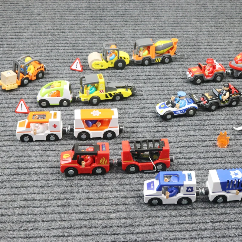 

Acousto-optic вертолет полицейская скорая помощь пожарный инженер машина для деревянных дорожек железная дорога автомобиль детские игрушки Сант...