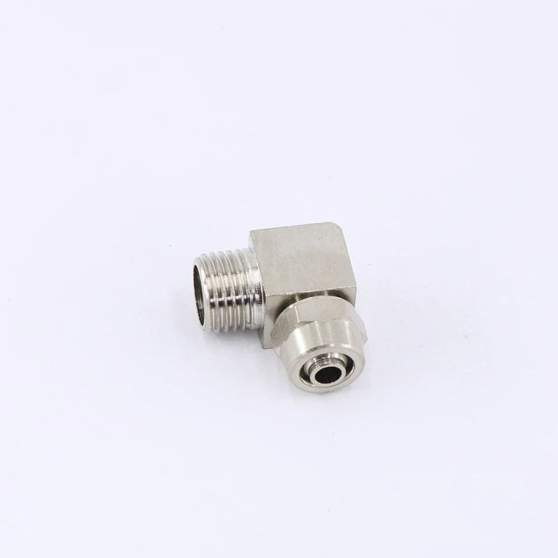 1pcPL4 6 8 10 12mm Pipe Tube to M5 M6 1/8 1/4 3/8 1/2 trachea Brass Pneumatic Air Quick Twisting Joint PL Right Angle Elbow |