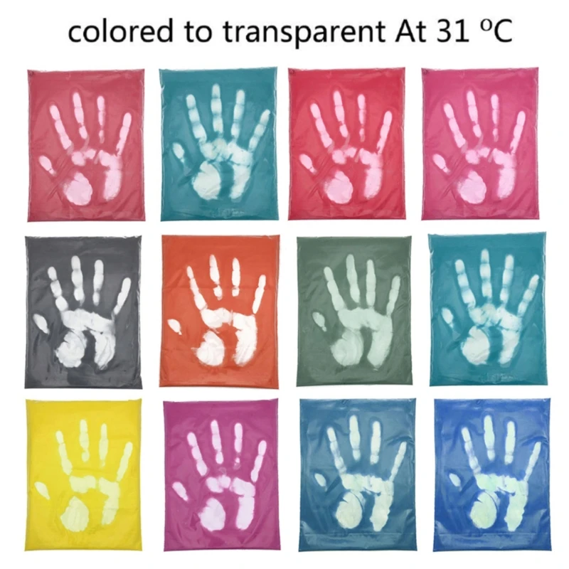 

12 Colors Thermochromic Temperature Activated Pigment Powder Heat Sensitive Color Changing Powder Resin Epoxy Art Craft
