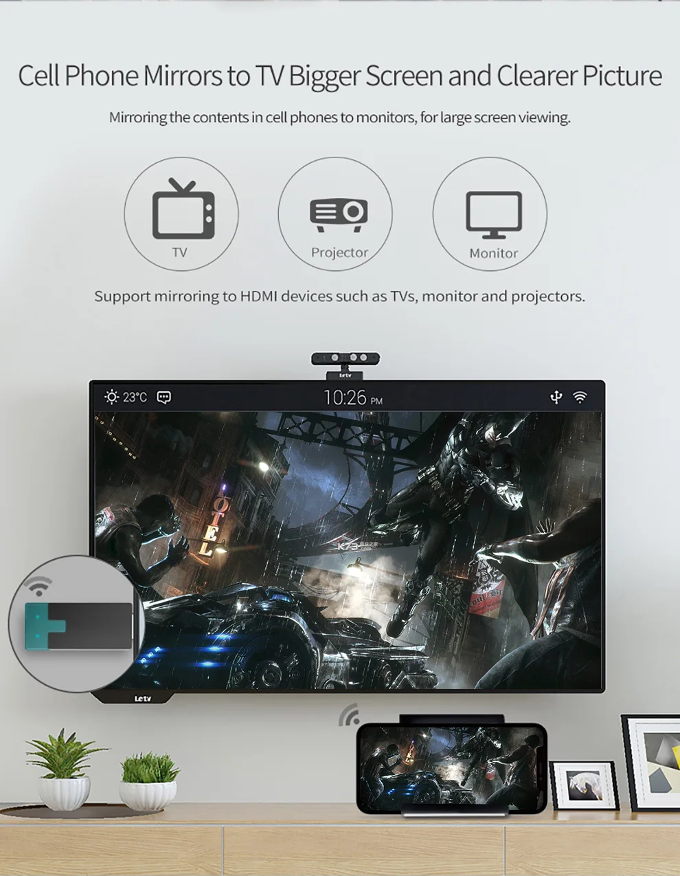 MiraScreen D4 Мини ПК Android Tv stick 2,4 г/5 ГГц Wifi Дисплей ТВ ключ 1080P Miracast Anycast Airplay отзеркаливание DLNA к Hdtv