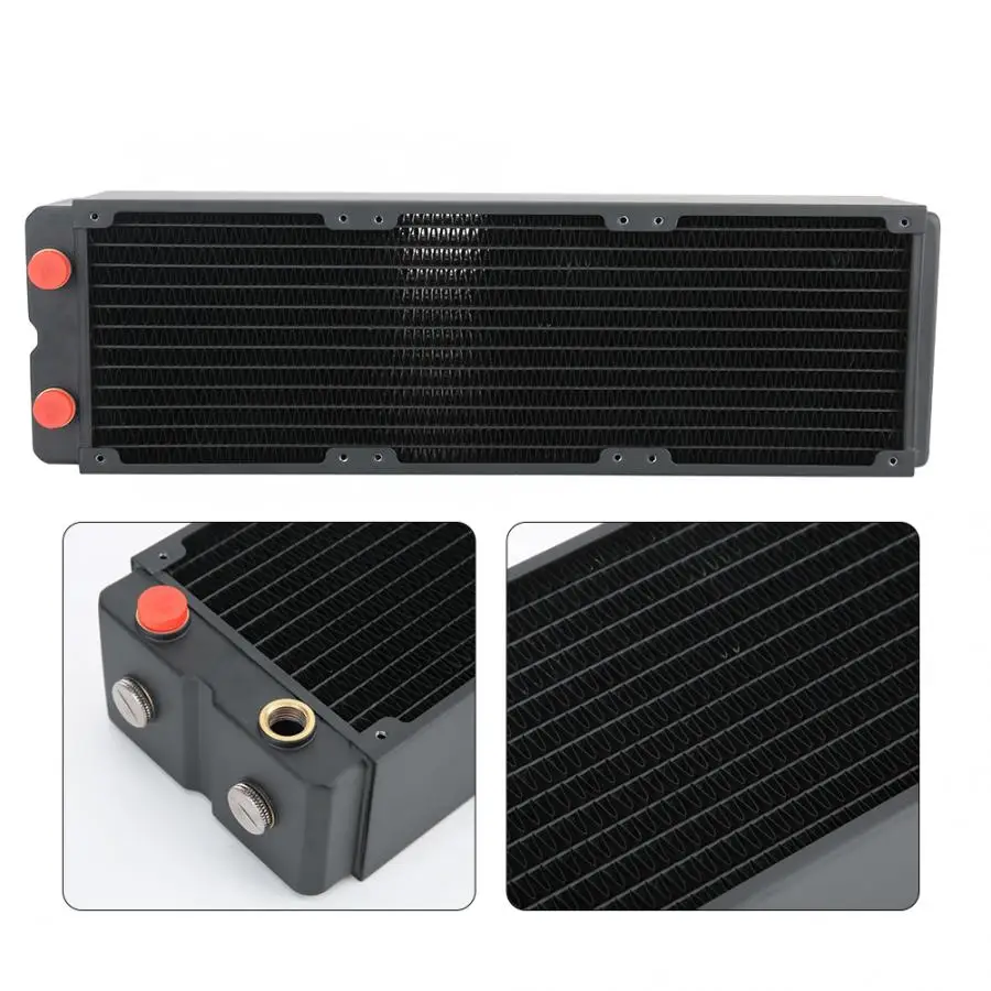 Компьютерный радиатор для водяного охлаждения 3 слоя 12 трубок 65 мм медный