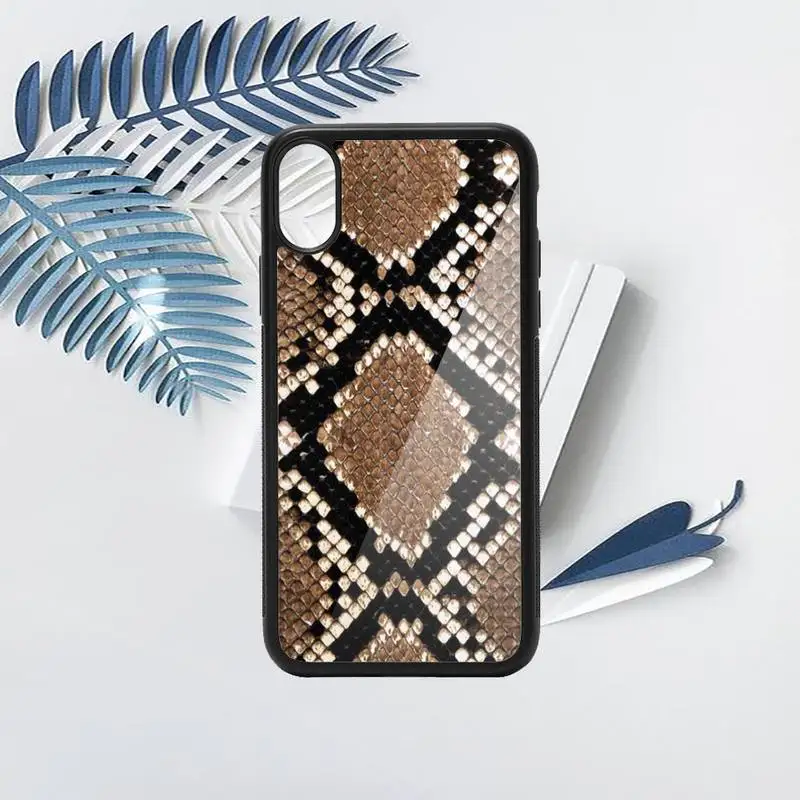 

snake skin print horror animal Phone Case PC for iPhone 11 12 pro XS MAX 8 7 6 6S Plus X 5S SE 2020 XR