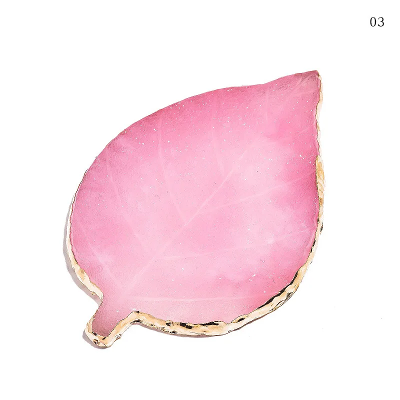 CYSHMILY 6 цветов натуральная смола Агат Гель-лак для нейл-арта в форме листа цветовая