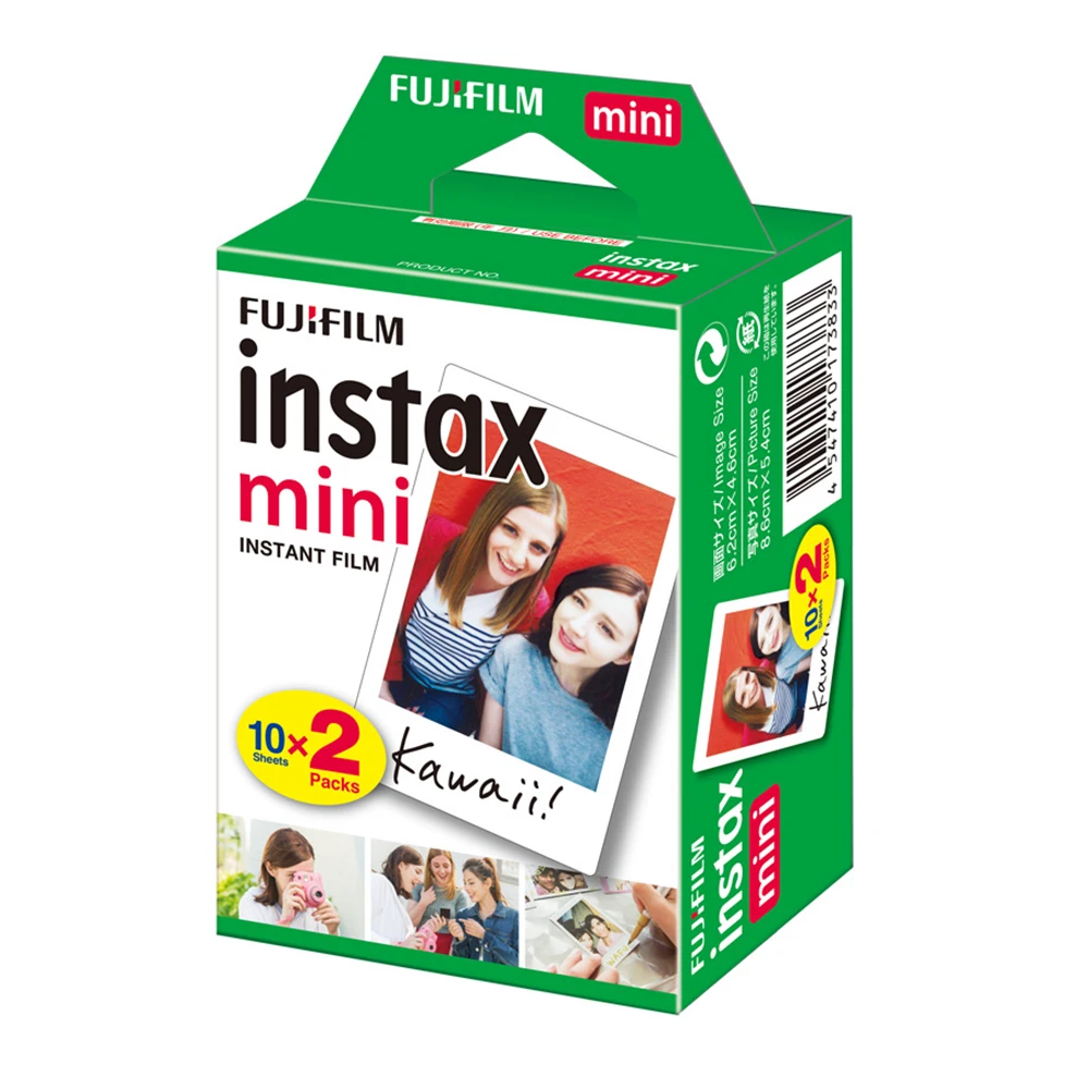 Белая фотобумага Fujifilm Instax Mini 20-100 листов альбом для моментальной печати Fuji