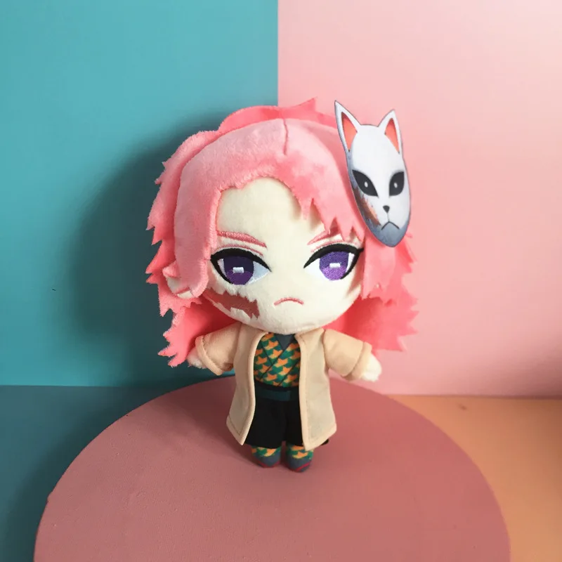 

20cm Anime Demon Slayer: Kimetsu No Yaiba Cute Cosplay Doll Stuffed Plush Toys Cute Cushion Pillow Xmas Halloween Gift Wholesale