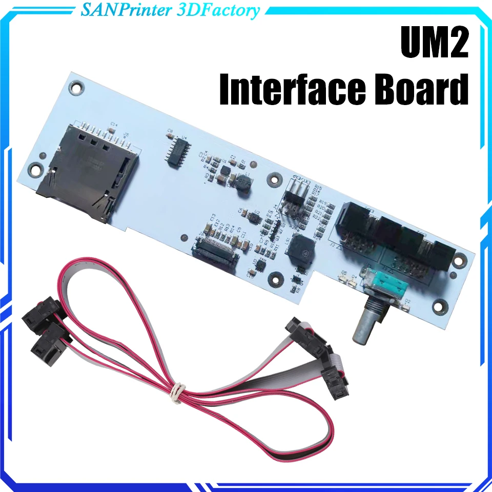 

UM2+ 2 Interface Board Integrated SD Card Slot + Encoding Navigation Keys Genuine Spot 3D Printer Parts free shipping