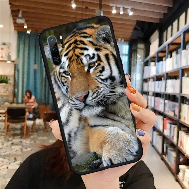 

tiger Phone Case For Huawei honor Mate P 9 10 20 30 40 Pro 10i 7 8 a x Lite nova 5t Soft silicone funda