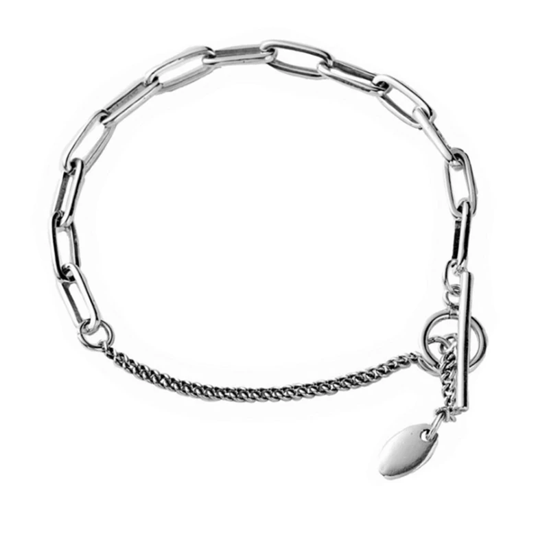 Новинка Прямая поставка корейский стиль стимпанк кубинская цепочка наручные