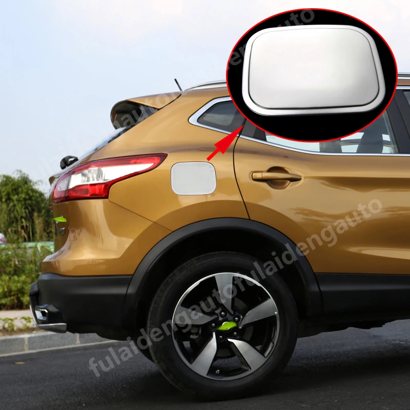 Наклейка для крышки порта топливного бака из нержавеющей стали Nissan Qashqai J11 2016- 2019