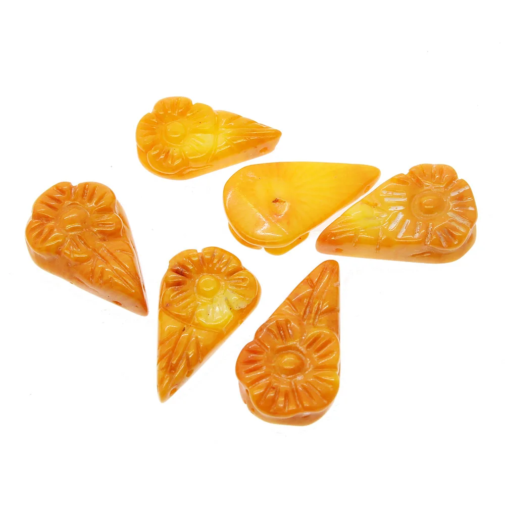 Вырезанные цветы в форме капли воды коралловые бусины россыпью DIY ювелирные