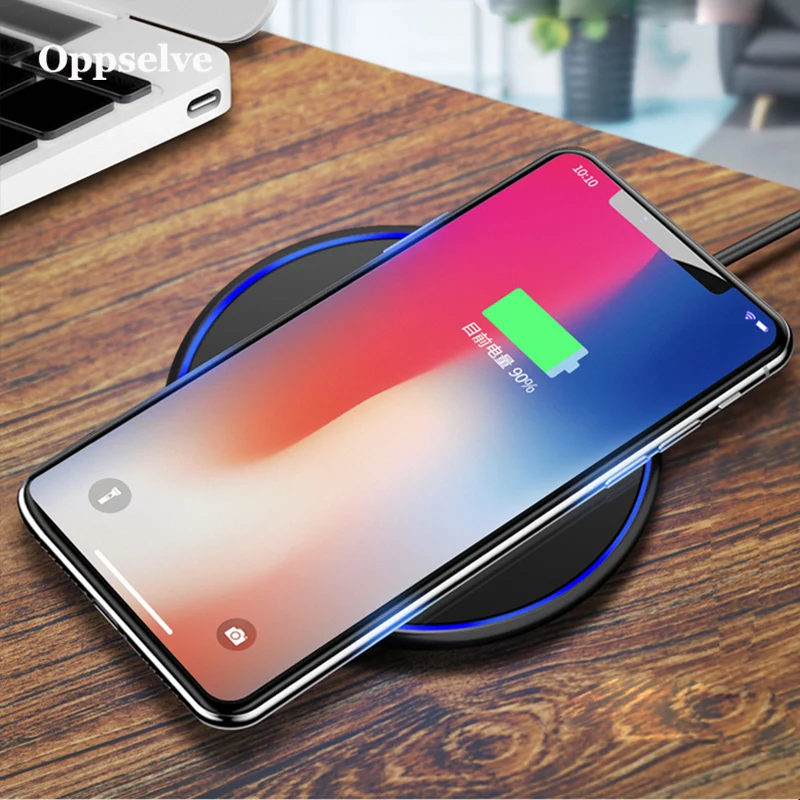 

Oppselve 10W QI Wireless Charger Charging Pad Dock Fast Charge Phone Stand for iPhone 12 Samsung Galaxy S20 Ultra Note 20 Plus