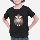 Футболка с надписью Mr. White Rabbit для мальчиков, Европейская мода, в стиле Харадзюку, детские футболки Алиса в стране чудес, милая футболка для девочек