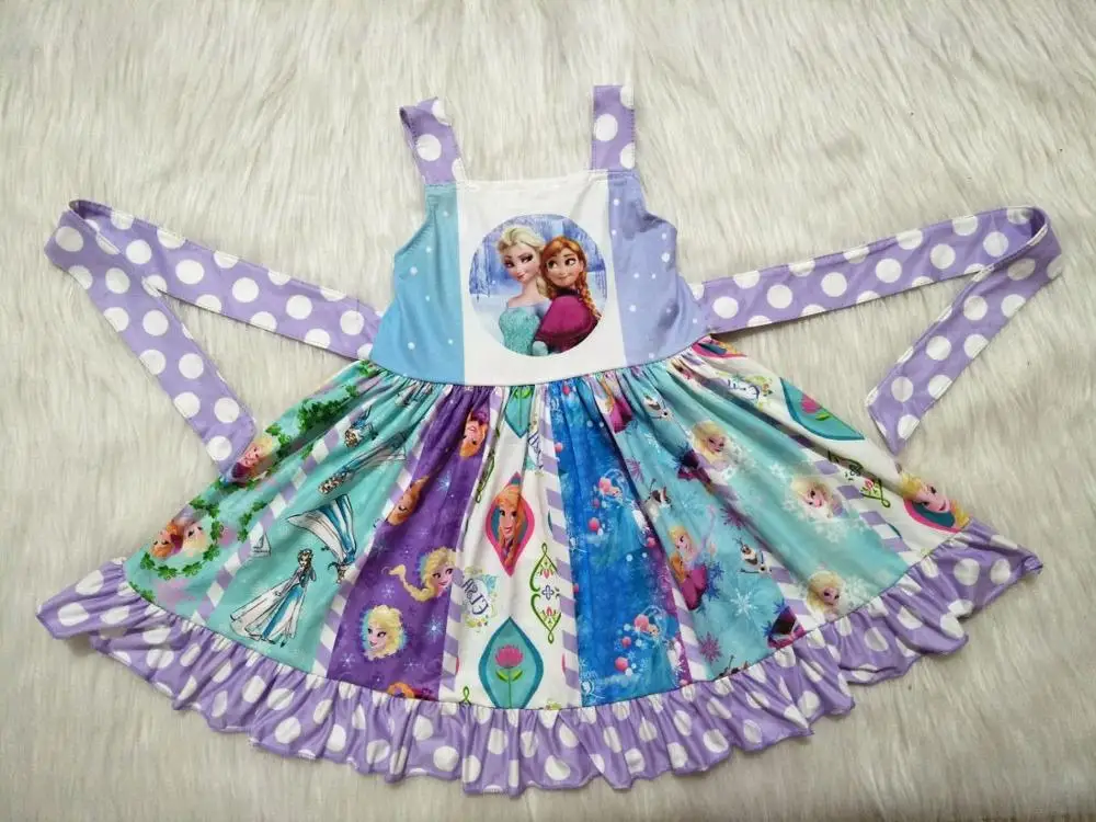 Модное летнее платье для маленьких девочек эксклюзивная одежда принцесс детское