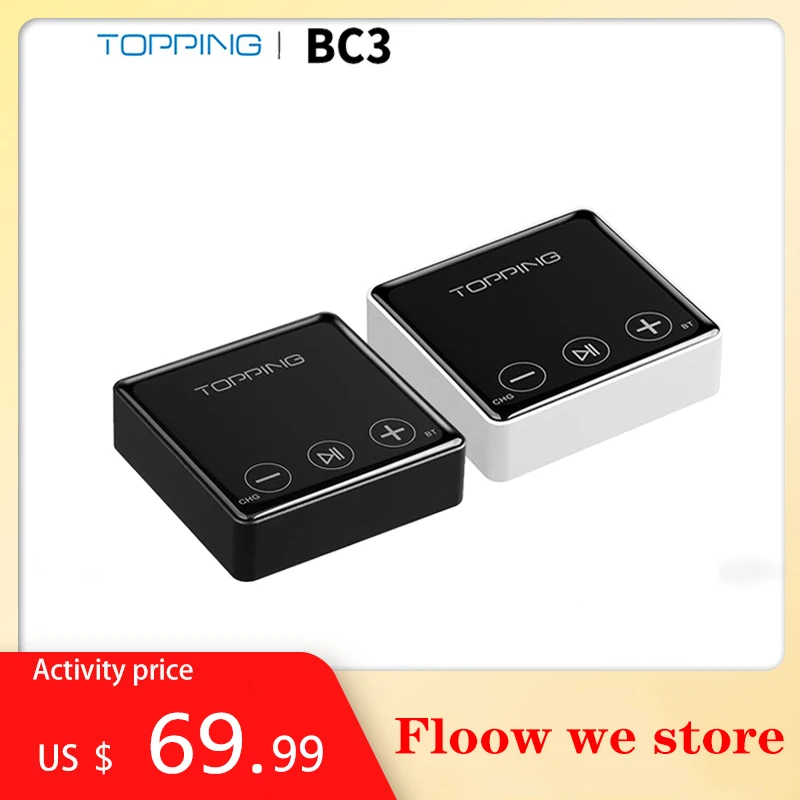 Приемник Bluetooth LDAC TOPPING BC3 24 бит 96 кГц SBC/AAC/APTX HD CSR8675 ES9018Q2C аудиовыход для наушников