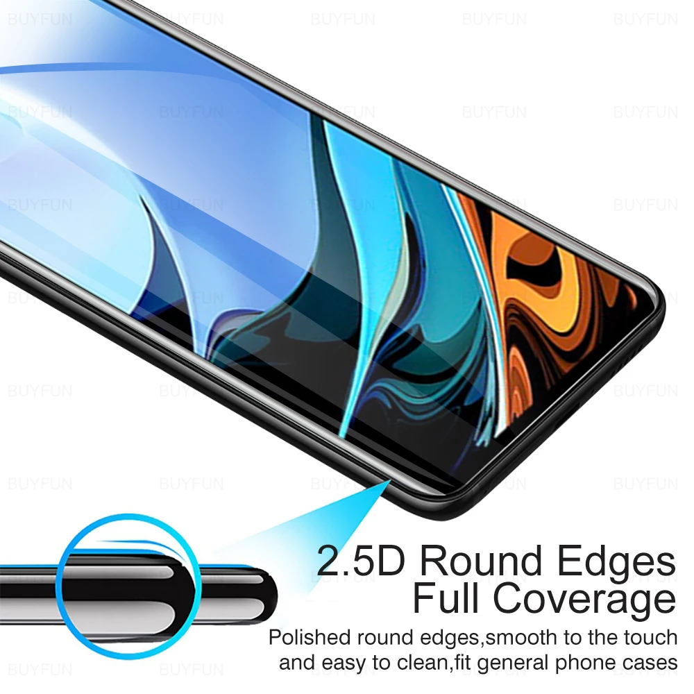 Защитное стекло на весь экран для Xiaomi Redmi 9T 9A 9C Note 9 Pro Max T A C s Mi9 SE 2 в 1 закаленная