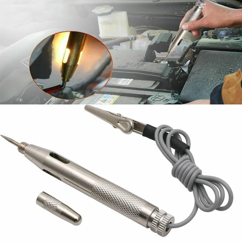 

1Pcs Car Circuit Tester Probe Light System Test Probe Lamp Auto Light Lamp Voltage Test Pen Detector Copper Tester 6V-24V