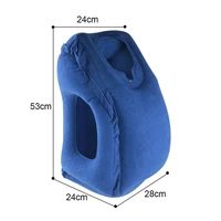 inflatable cushion travel pillow portable foldable sleeping pillow for airplane train traveling neck head support travel product