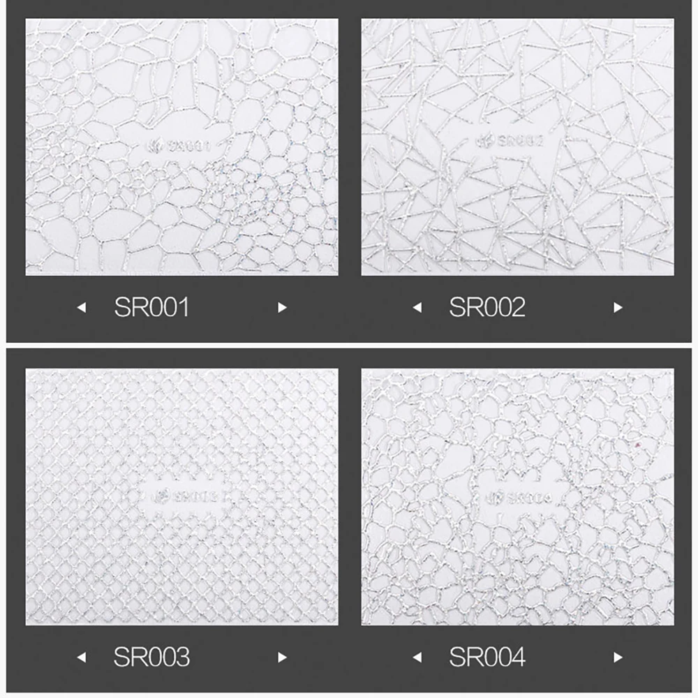 3D разноцветные лазерные наклейки с волнистым узором объемные декоративные для