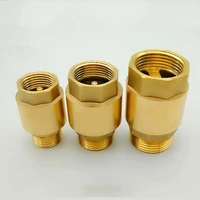male to female brass thread in line spring check valve vertical return water connector 12 34 1bsp