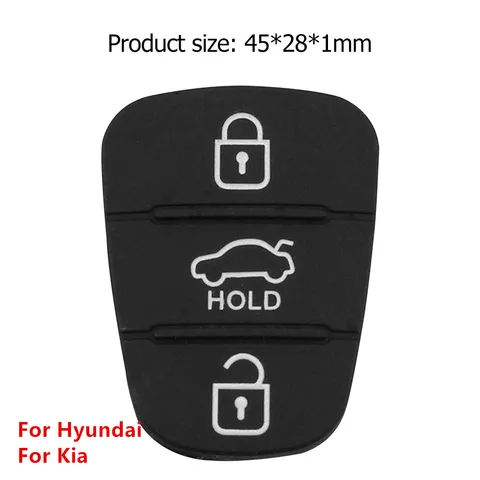 Замена автомобиля 3/4 кнопка дистанционного ключа брелок чехол резиновая прокладка для Hyundai I10 I20 I30 IX35 для Kia K2 K5 Rio Sportage Флип-ключ