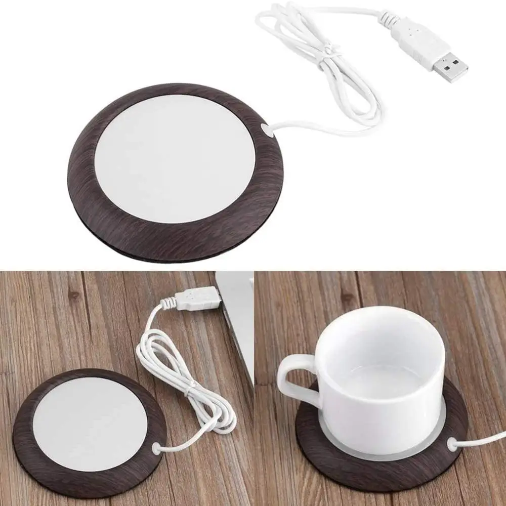

USB Coffee Mug Cup Warmer for Home Office Milk Tea Water Heating Pad Electric Hot Coasters Coffee Drinks Cup Convenient Heater