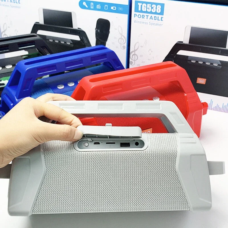 Уличная портативная Bluetooth Колонка сабвуфер беспроводной караоке квадратный