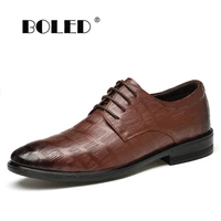 quality men shoes comfort soft casual dress shoes natural leather business wedding shoe lace up outdoor oxford shoes