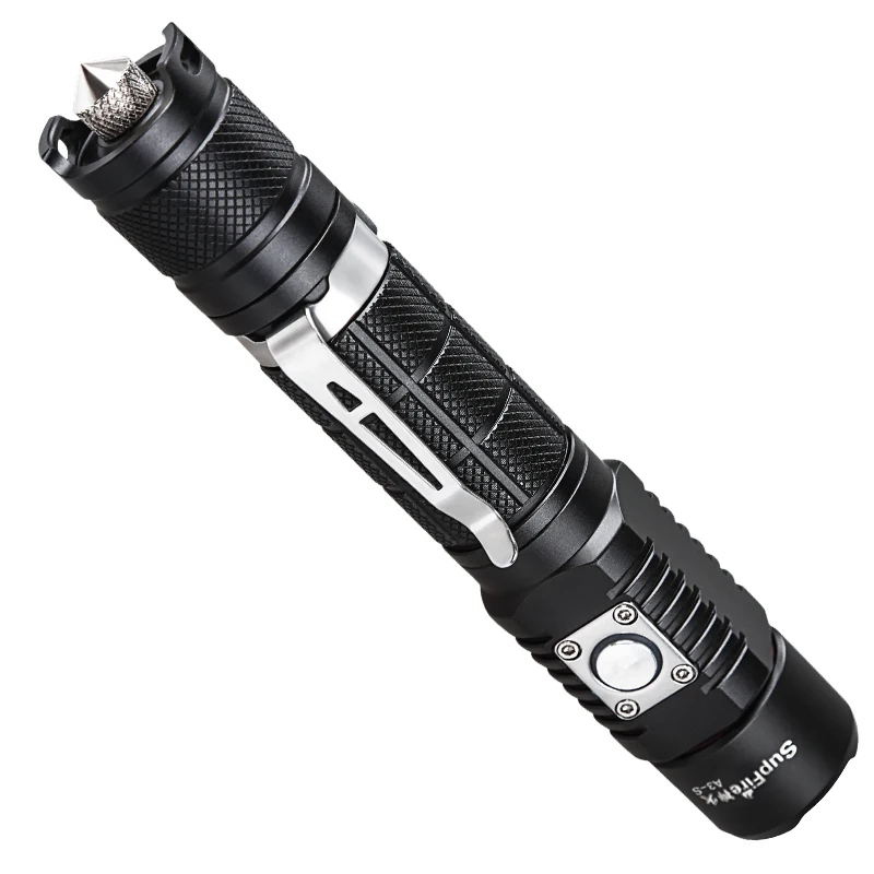 Most Powerful LED Flashlight Linterna Torch Rechargeable Lantern Bike Flash Light 18650 Hand Latarka 2300lm A3-S Car | Освещение