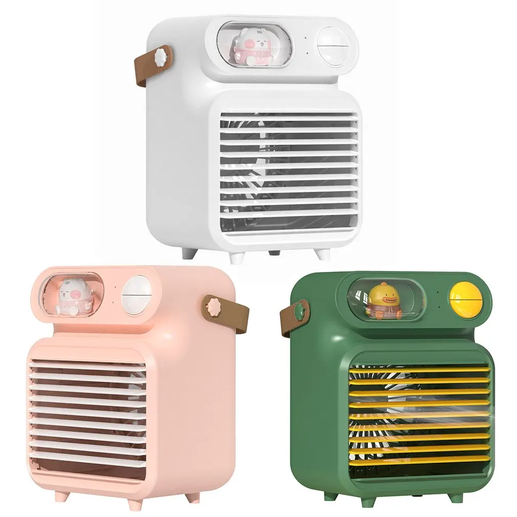 

Desktop Portable USB Exquisite Air Conditioner Fan Quiet Gale Desktop Household Small Durable Fan Air Cooler