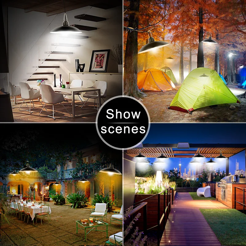 Солнечный подвесной светильник s открытый навес солнечный сарай 16 Светодиодный