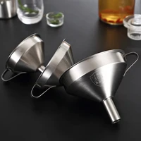 304 stainless steel funnel wine funnel oil funnel kitchen household filter element size group filter with net household gadgets