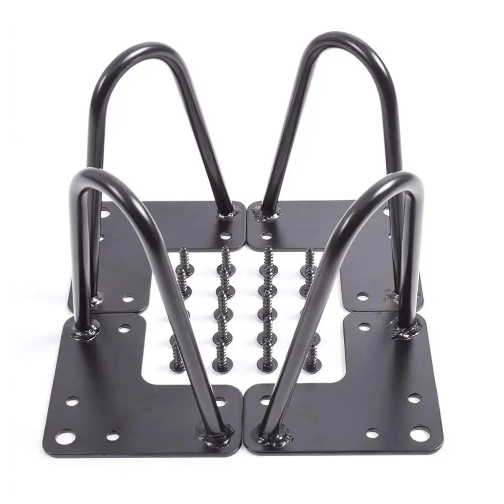 4 шт. металлические черные шпильки с винтами 6 дюймов современные ножки для стола