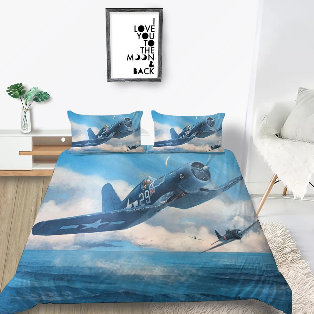 Комплект постельного белья с самолетом модный креативный 3D рисунком размеры