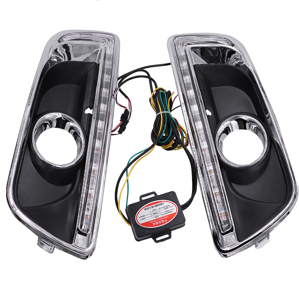 1 комплект светодиодный DRL с поворотник для Chevrolet Malibu 2011 2012 2013 дневного света дневные огни автомобиля