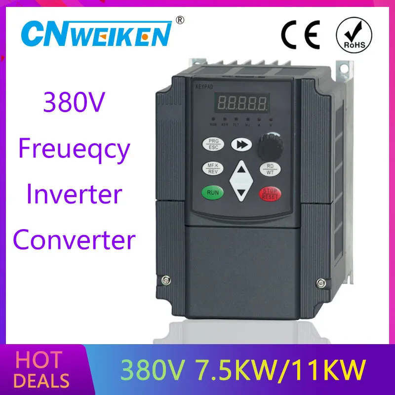 11KW/3 фазы 380V/25A преобразователь частоты Бесплатная доставка Шэньчжэнь векторное