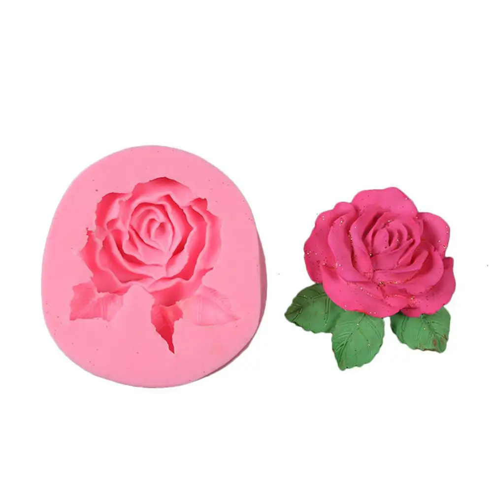 1 шт. большая роза в форме цветов DIY силиконовая форма для помадки шоколада