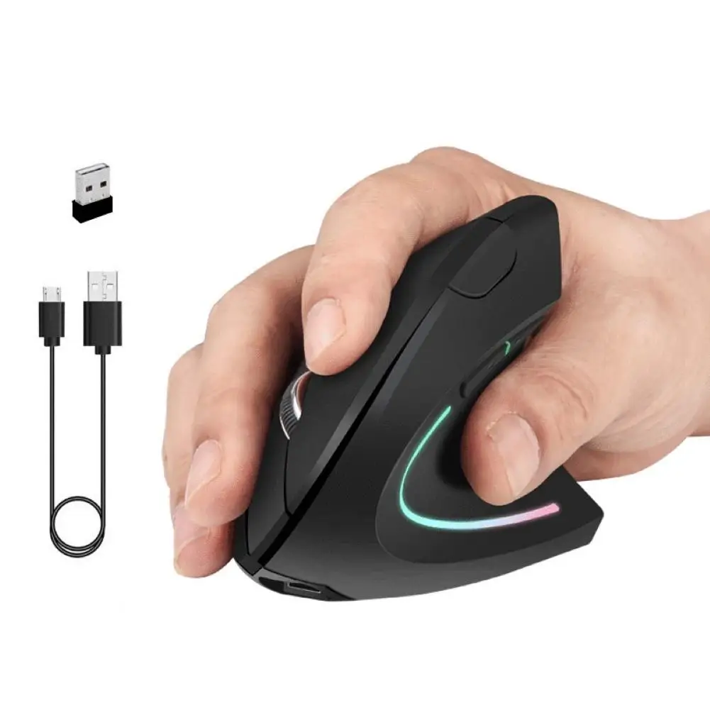 

Wireless 2.4GHz Ergonomic Vertical Optical Mouse for Desktop PC Laptop