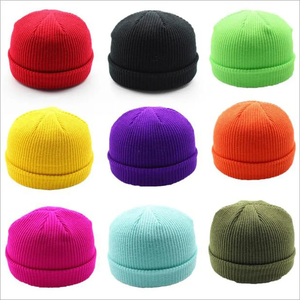 2019 шапка унисекс модные теплые зимние шапки вязанная шерстяная весна осень