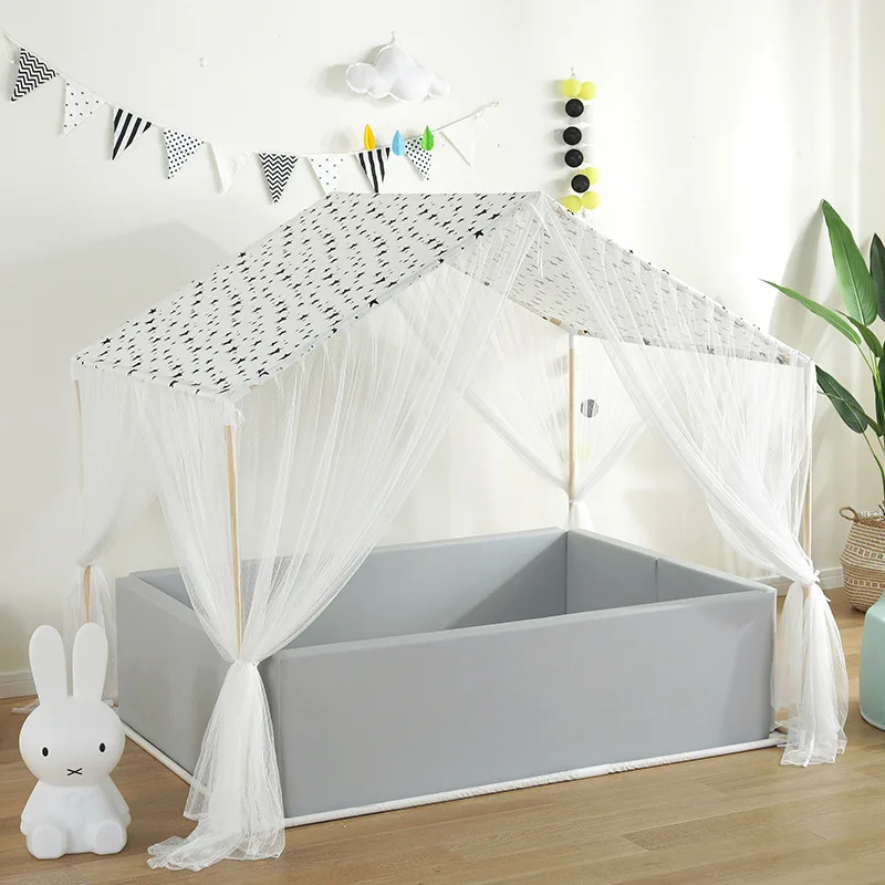 Ins baby sofa children's tent game house baby game house mosquito nets children's game house anti-mosquito soft fence game pool