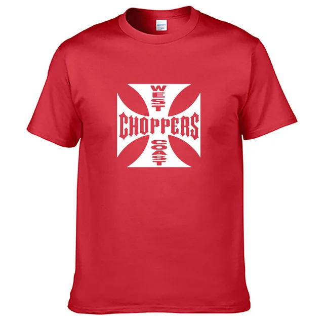 Мужская хлопковая футболка с коротким рукавом Повседневная принтом West Coast лето