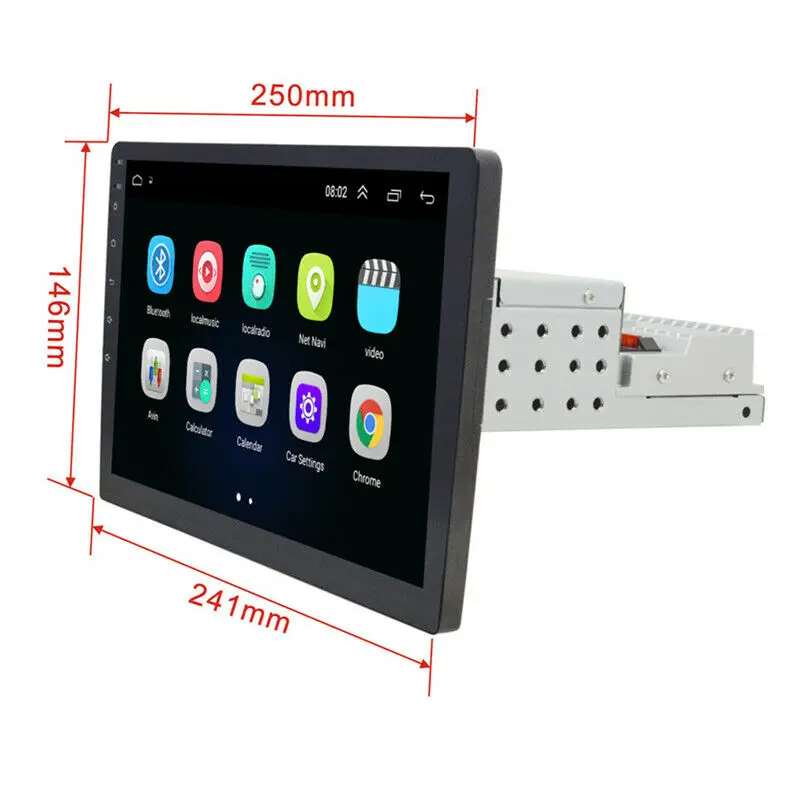 Автомагнитола на Android 9 1 Bluetooth 1DIN сенсорный экран 10 дюйма MP5 плеер FM USB камера