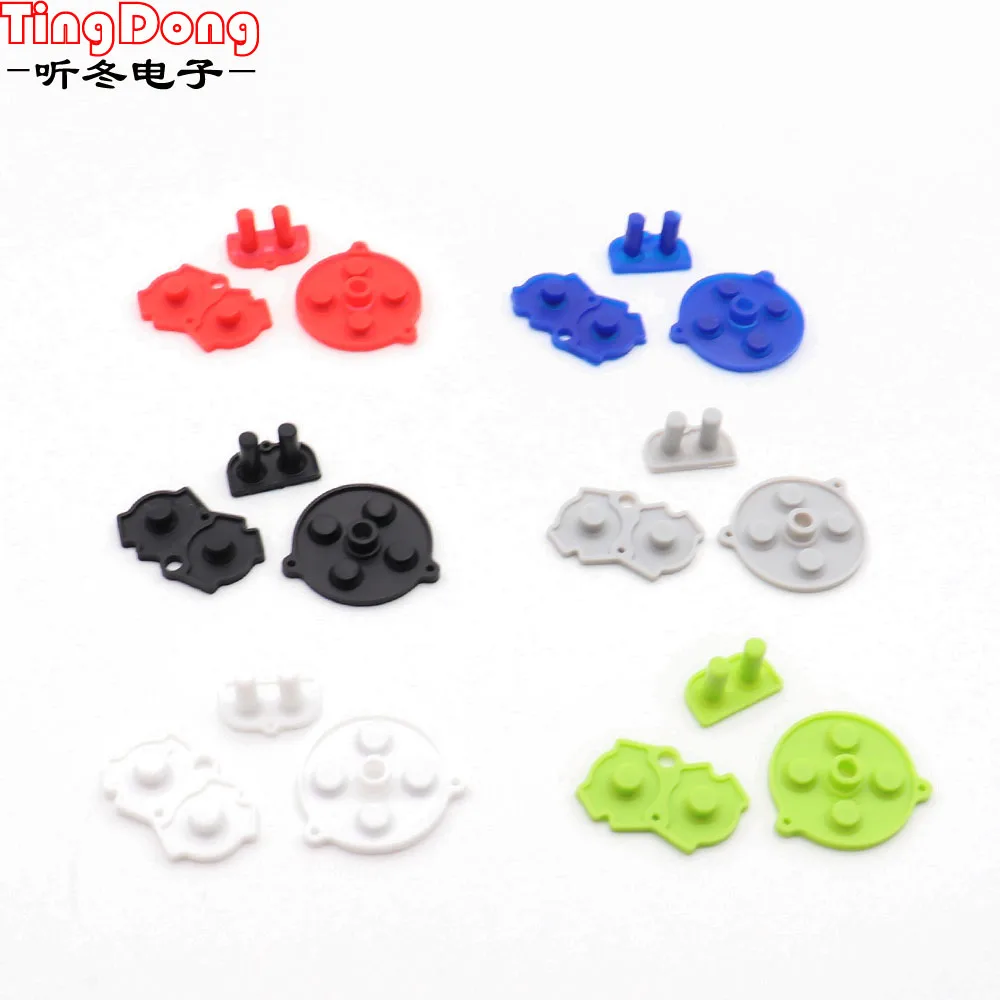 20 наборов для Gameboy Advance проводящая резиновая прокладка кнопок зеркальная замена