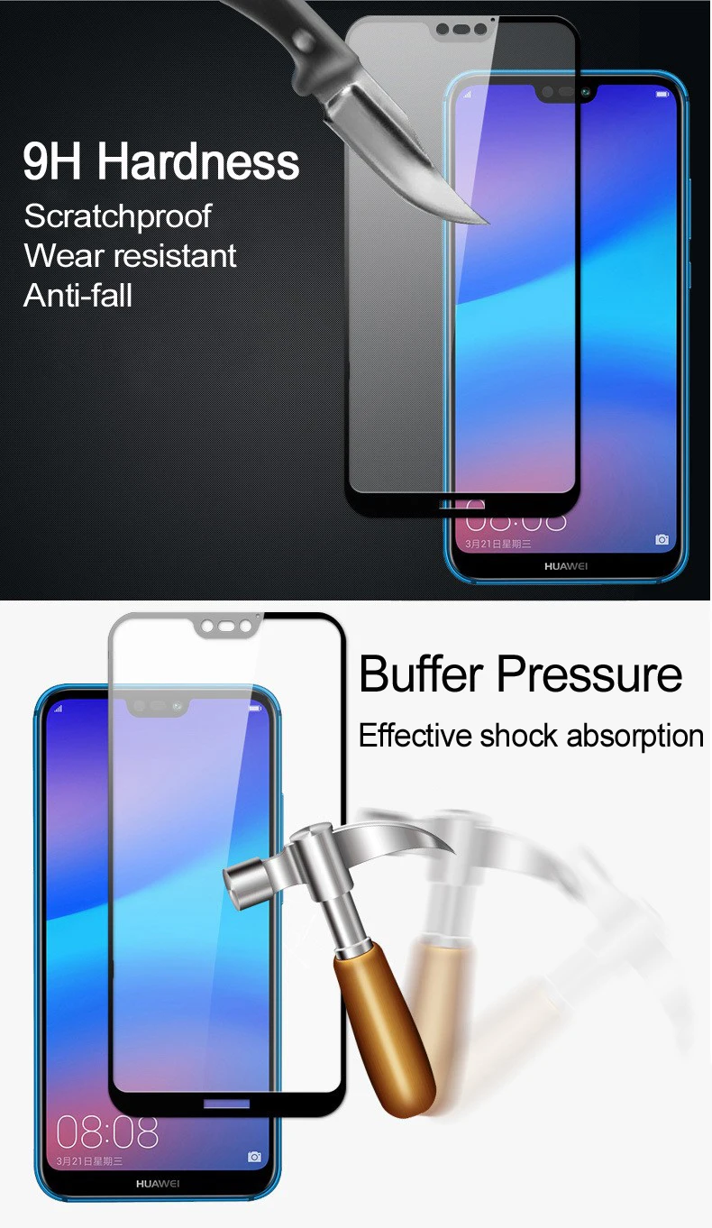 Закаленное стекло с полным покрытием 9H для Apple iPhone 7 6 6s 8 Plus X XS Max XR Защитная пленка