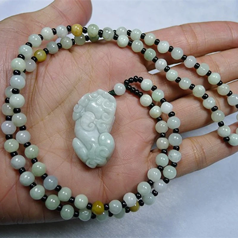 

2020p Natural Jade Stone pi xiu Pendant Burma jade Pendant Brave Troops Pendant Gift Lover's Beads Necklace Pendant Jade