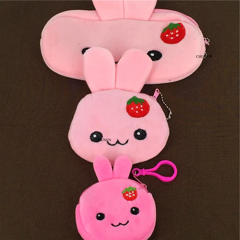 Маленькая девочка кролик 10 см плюшевая хлопковая Сумочка брелок сумка с игрушкой