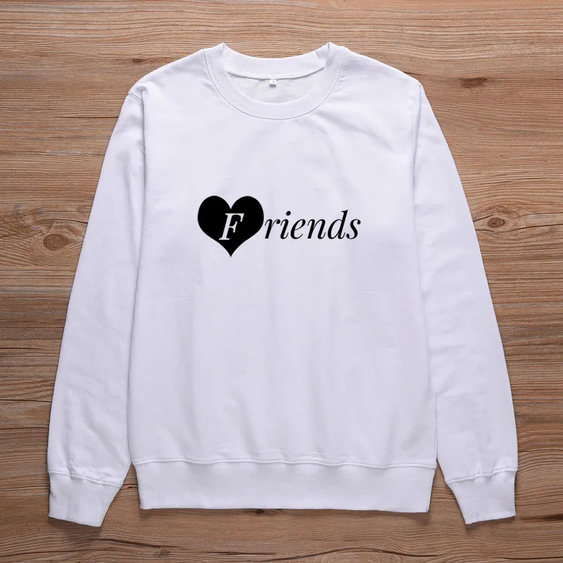 ONSEME Best Frieds Forever Print Harajuku Толстовка для женщин 80s 90s свитшот в стиле грандж лучшие друзья соответствующие BFF Friend Топы S-31 - Цвет: White-Friends