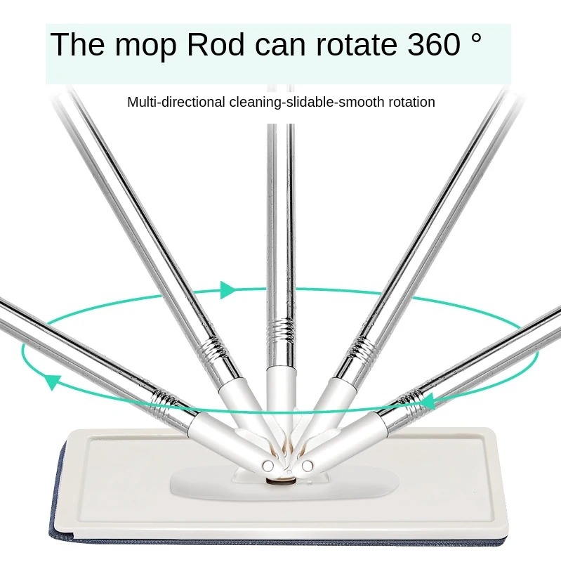 Ленивая плоская Швабра без рук с ковшом для сухой и влажной уборки бытовой