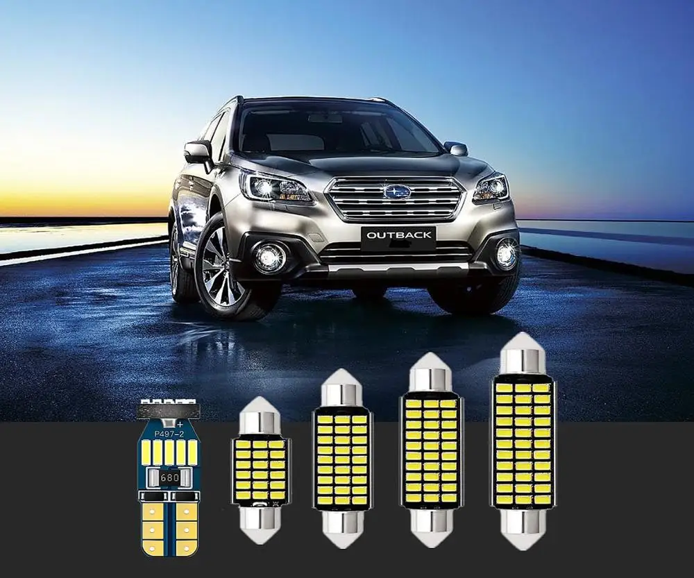 6 шт. для внутренней подсветки Subaru T10 и 36 мм Baja BRZ Forester Impreza Legacy Outback Tribeca WRX STI XV 1992